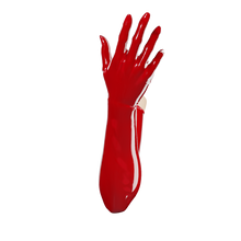 Load image into Gallery viewer, Lava Red Gloves (Opera Length)