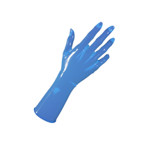 Load image into Gallery viewer, Translucent Sapphire Gloves (Mid-Arm)