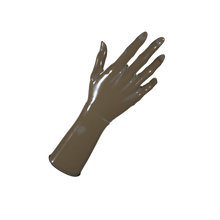 Load image into Gallery viewer, Translucent Smoky Black Gloves (Mid-Arm)