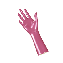 Load image into Gallery viewer, Metallic Fuchsia Gloves (Mid-Arm)