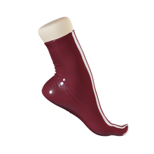 Load image into Gallery viewer, Dark Raspberry Toe Socks (Ankle High)