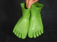 Load image into Gallery viewer, Froggy Green V2 Toe Socks (Ankle Length)