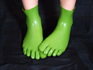 Froggy Green V2 Toe Socks (Ankle Length)