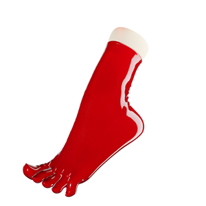 Lava Red Toe Socks (Ankle Length)