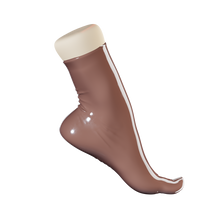 Load image into Gallery viewer, Milk Chocolate Brown Toe Socks (Ankle Length)