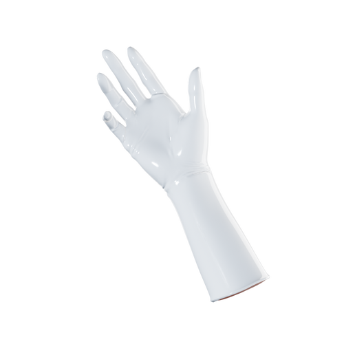 Pearl White Gloves (Mid Arm)