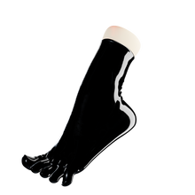 Load image into Gallery viewer, Obsidian Black Toe Socks (Ankle High)