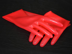 Lava Red Gloves (Mid-Arm Length)