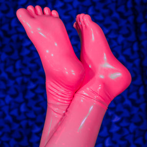 Ultraviolet Pink Toe Socks (Knee)