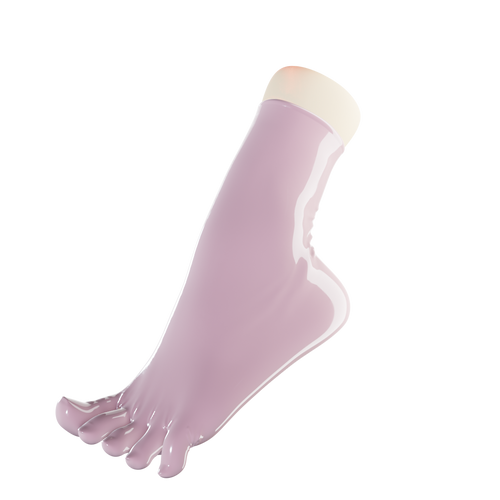 Dolly Pink Toe Socks (Ankle High)