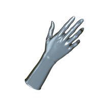 Load image into Gallery viewer, [P2] Metallic Frost Gloves (Mid-Arm)