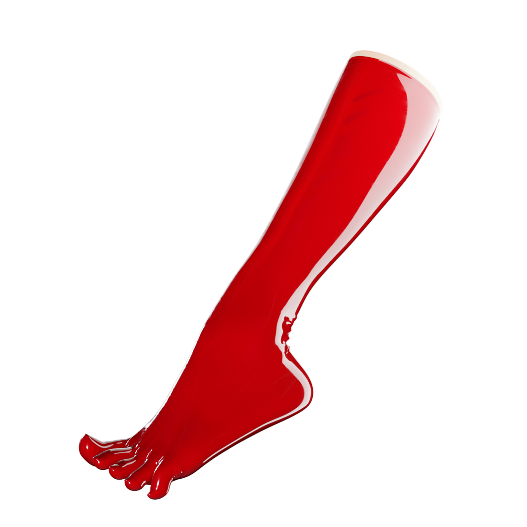 Lava Red Toe Socks (Knee High)