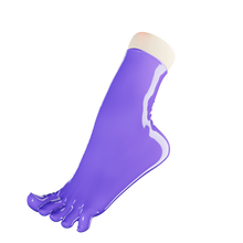Load image into Gallery viewer, Lavender Purple Toe Socks (Ankle High)