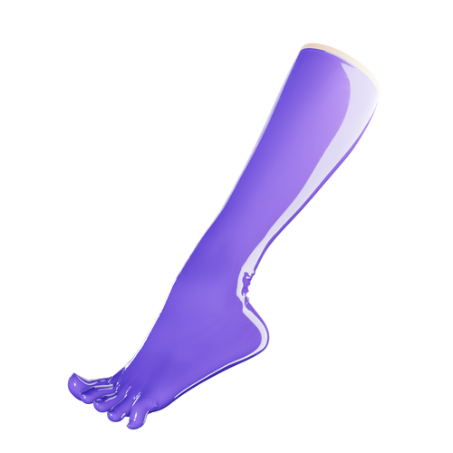 Lavender Purple Toe Socks (Knee High)