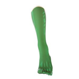 Translucent Olive Toe Socks (Knee)