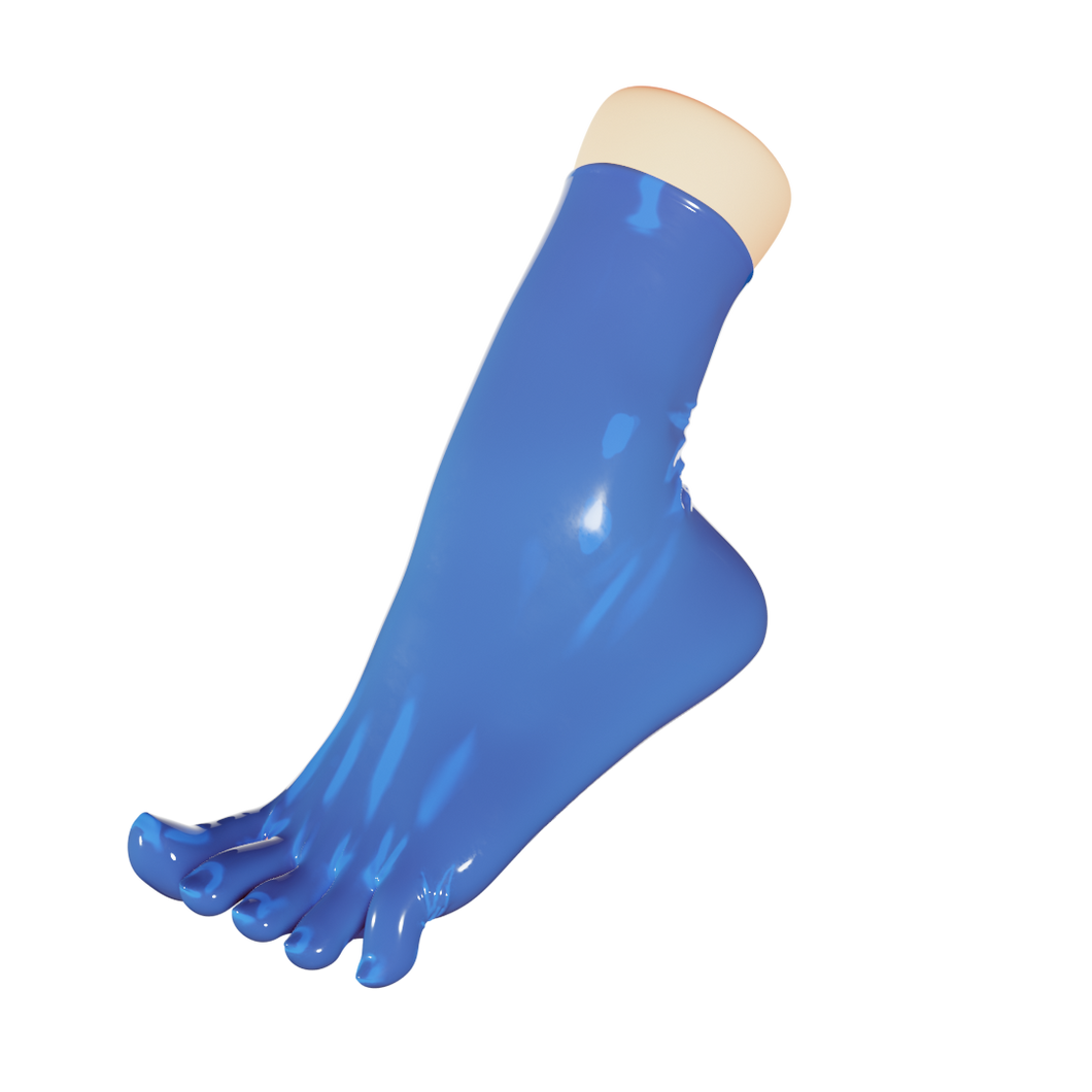 Translucent Sapphire Toe Socks (Ankle)