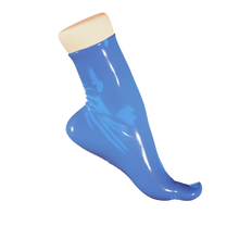 Load image into Gallery viewer, Translucent Sapphire Toe Socks (Ankle)