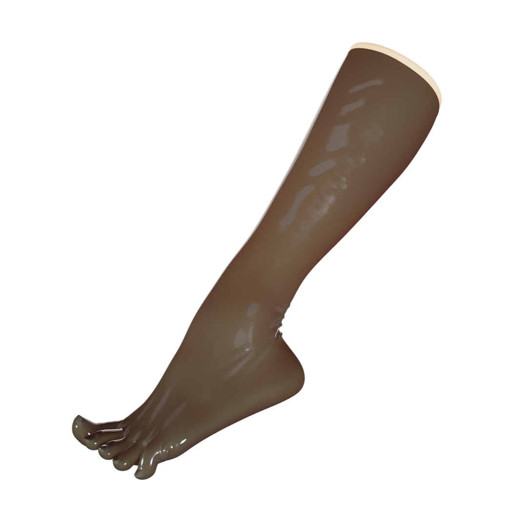 Translucent Smoky Black Toe Socks (Knee)