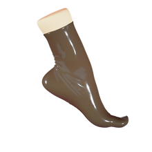 Load image into Gallery viewer, Translucent Smoky Black Toe Socks (Ankle)