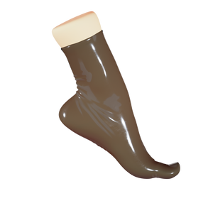 Translucent Smoky Black Toe Socks (Ankle)