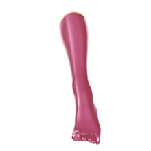 Load image into Gallery viewer, Metallic Fuchsia Toe Socks (Knee)