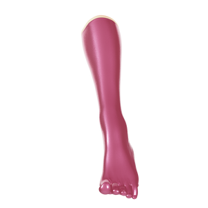 Metallic Fuchsia Toe Socks (Knee)