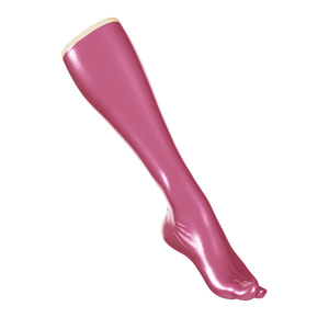 Metallic Fuchsia Toe Socks (Knee)