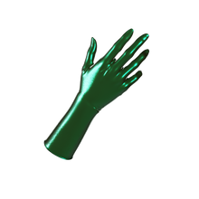 Load image into Gallery viewer, [P2] Metallic Scarab Green Gloves (Mid-Arm)