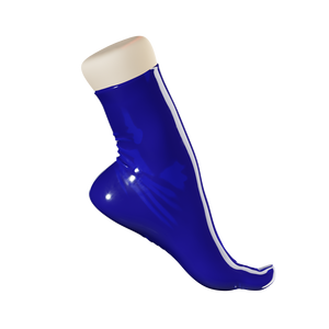 Cobalt Blue Toe Socks (Ankle High)