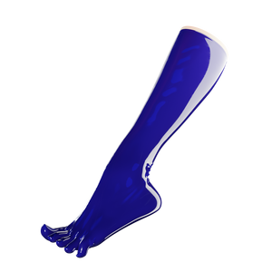 Cobalt Blue Toe Socks (Knee High)