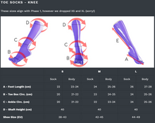 Load image into Gallery viewer, [P2] Pomegranate Toe Socks (Knee)