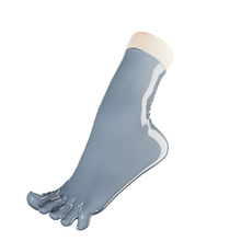 Load image into Gallery viewer, Slate Gray V2 Toe Socks (Ankle High)