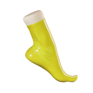 Bright Yellow Toe Socks (Ankle High)