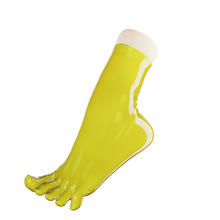 Load image into Gallery viewer, Bright Yellow Toe Socks (Ankle High)