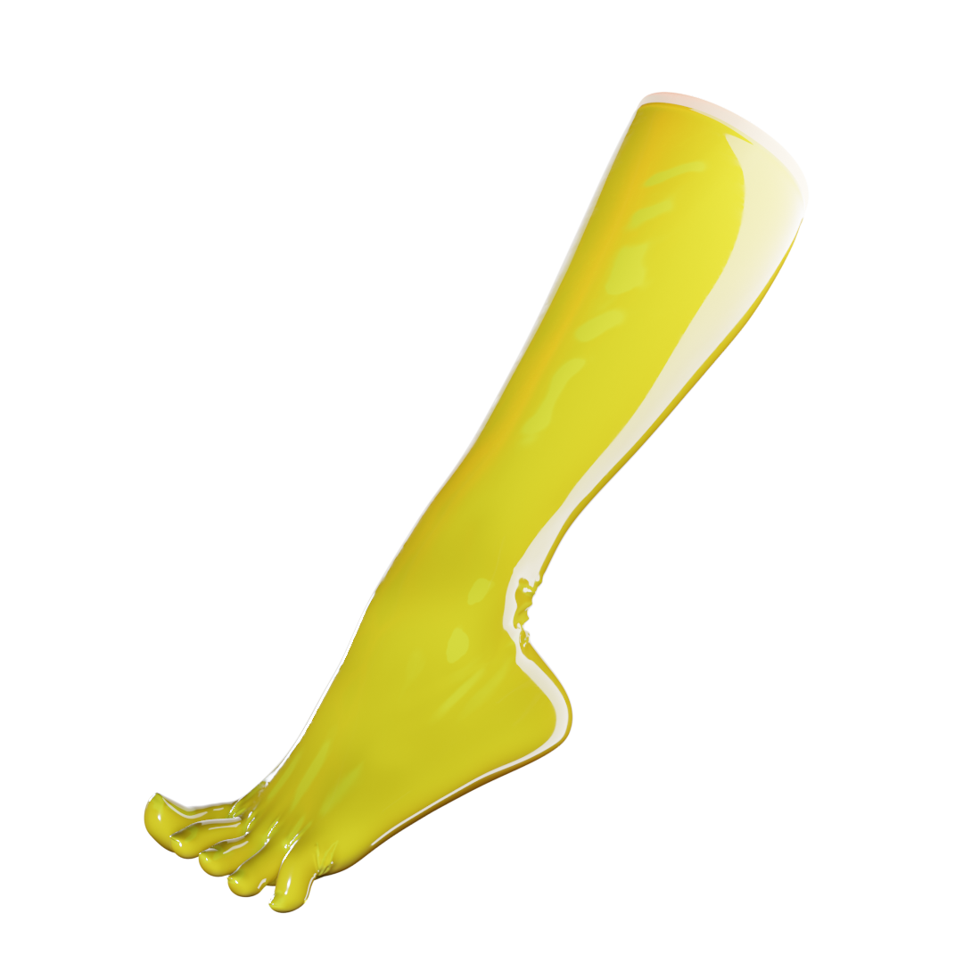 Bright Yellow Toe Socks (Knee High) – UniqDsn