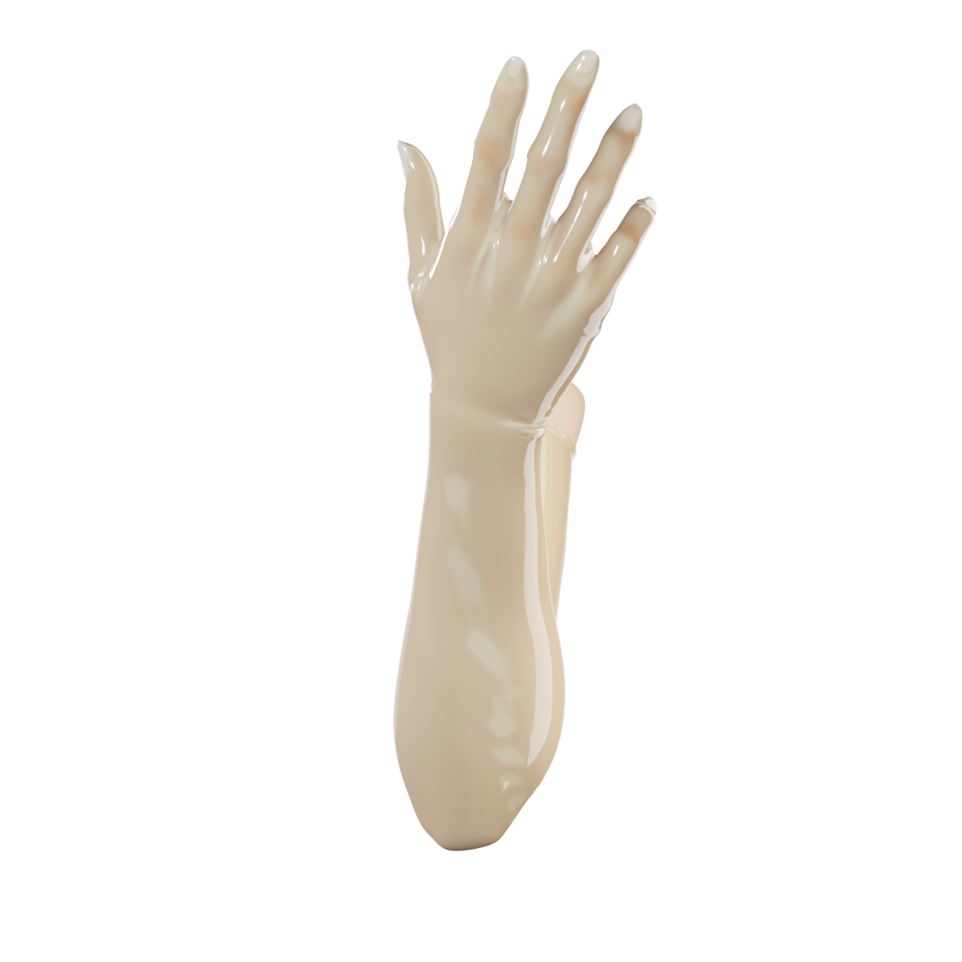 Translucent Natural Gloves (Opera Length) – UniqDsn