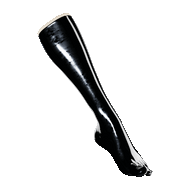 [P2] Obsidian Black Toe Socks (Knee High)