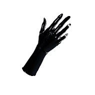 [P2] Obsidian Black Gloves (Mid Arm)