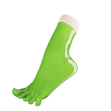 Load image into Gallery viewer, Froggy Green V2 Toe Socks (Ankle Length)