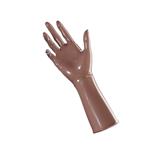 Milk Chocolate Brown Gloves (Mid-Arm Length)