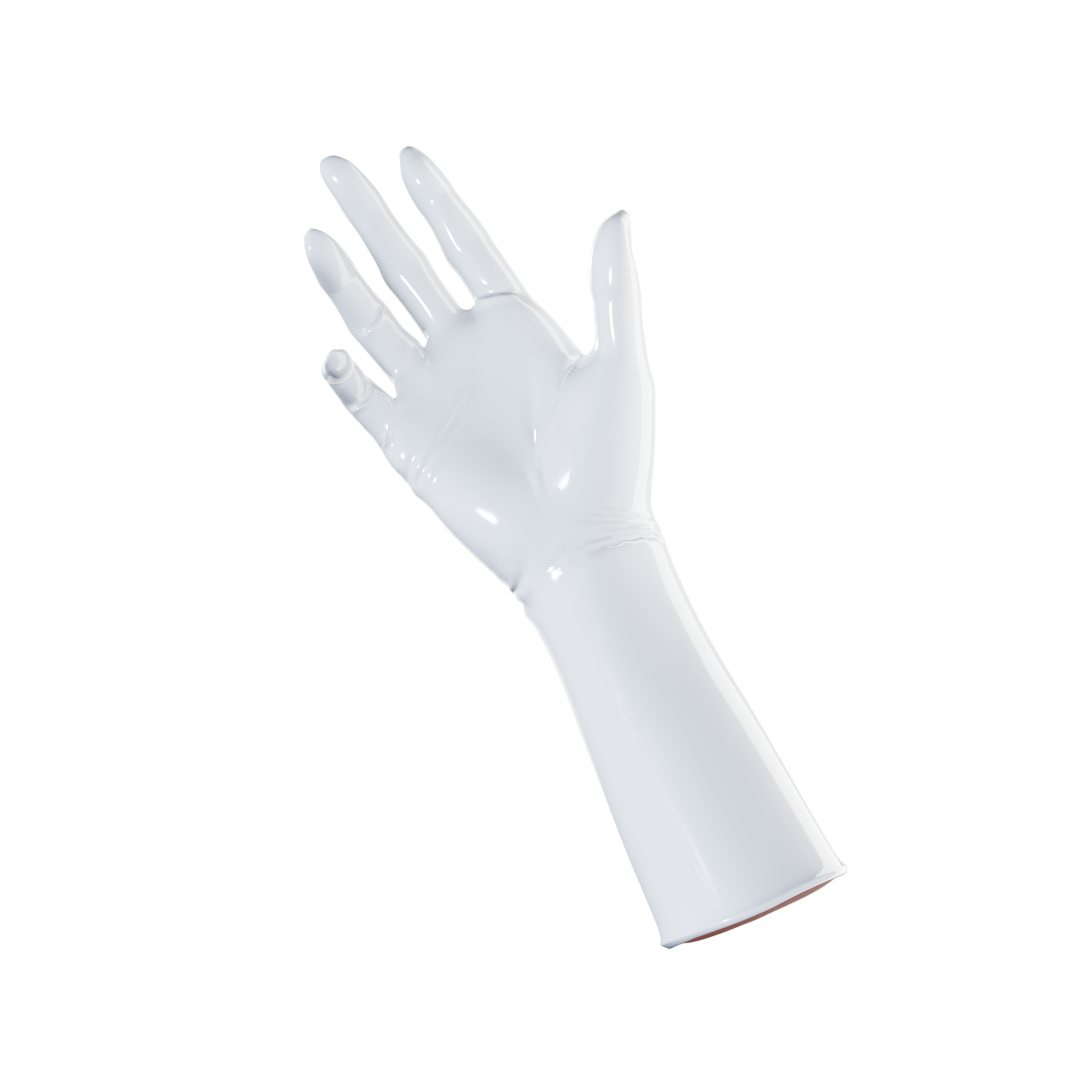Pearl White Gloves (Mid Arm) – UniqDsn