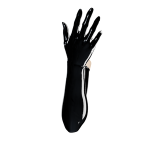 Obsidian Black Gloves (Opera Length)