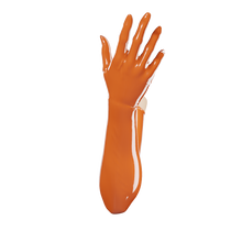 Load image into Gallery viewer, Tiger Orange Gloves (Opera Length)