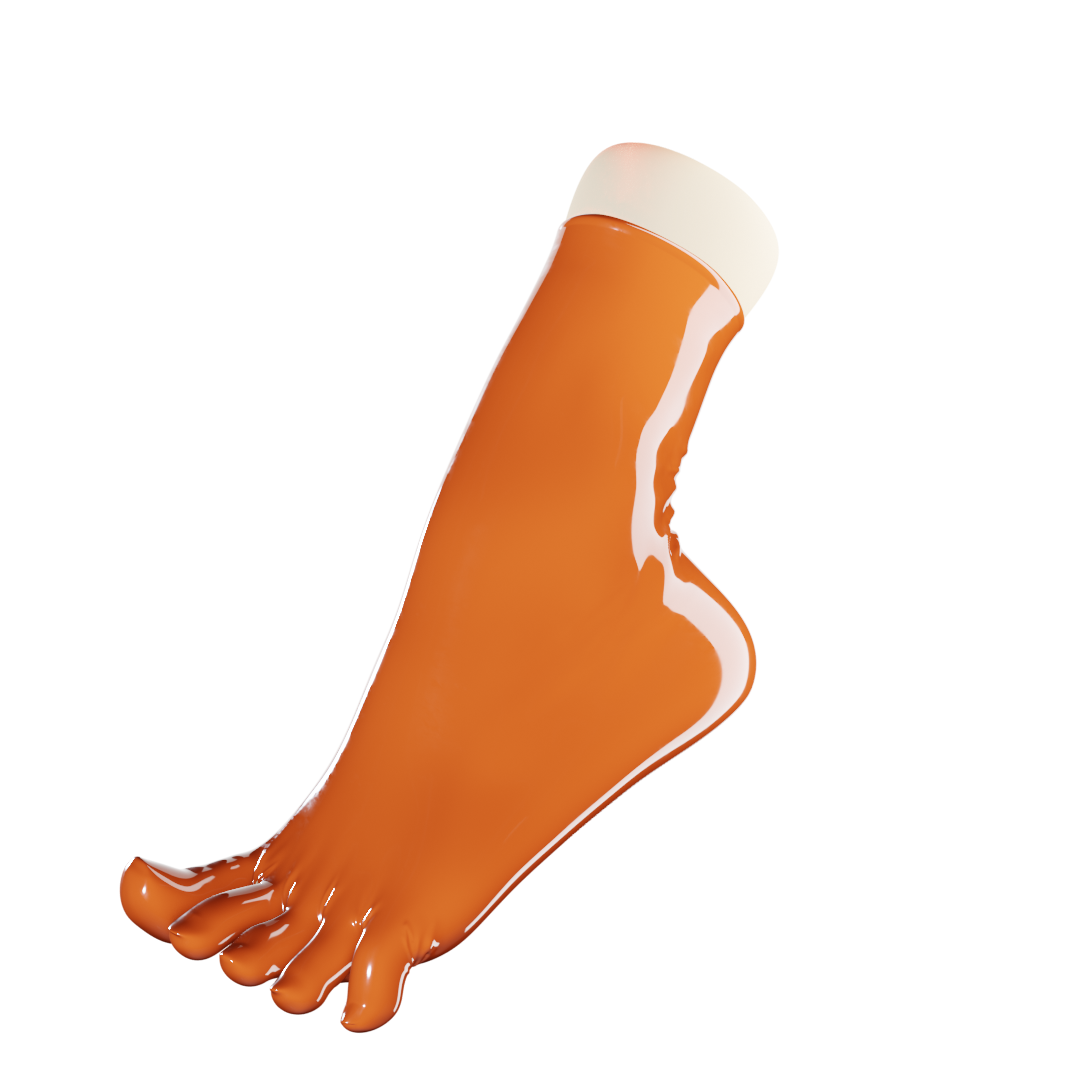 TOETOE® Socks - Anti-Slip Sole Open Toe Heel Toe Socks Orange