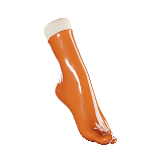 Tiger Orange Toe Socks (Ankle Length)