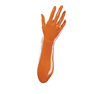 Tiger Orange Gloves (Opera Length)