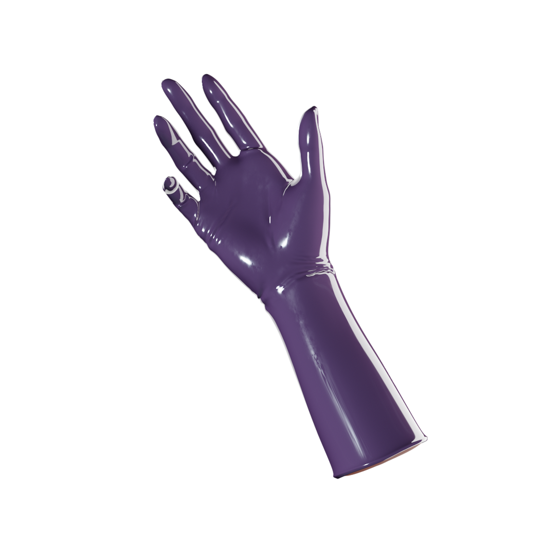 Latex purple gloves deals