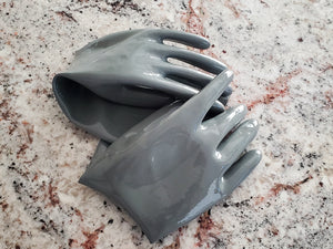 Slate Gray Gloves (Mid-Arm Length)