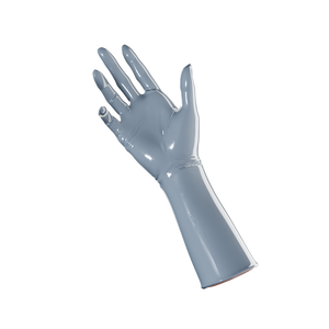 Slate Gray Gloves (Mid-Arm Length)