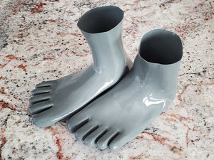 Slate Gray Toe Socks (Ankle Length)